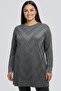Women's Round Neck Plus Size Tunic Blouse