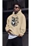 Men's Street Style Wolf Pattern Hooded Sweatshirt