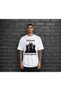 White Black Printed Men's T-Shirt