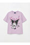 Esvab • Modern & Distinctive Kuromi Printed Zero Roba Collar Girls' T-Shirt