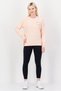 Women Relaxed Fit Long Sleeve Outdoor Sweatshirt, Pink - 2