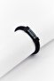 Men Thread Ip Stainless Steel Hematite Agate Beads Id Bracelet, Black