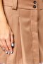Women Plain Mini Skirt, Tan - 5