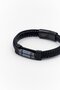Men Thread Ip Stainless Steel Hematite Agate Beads Id Bracelet, Black - 3