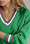 My Fashion V-Neck Striped Knit Sweater - 5