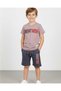 Tight Mold! Erk K Children 4-11 Years Pocket Summer Detail Shorts Bottom Top Set