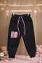Thick Winter Patterned Lace-Up Girls' Sweatpants - 3