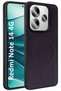 Redmi Note 14 4g Case Magsafe Carbonfiber Patterned Silicone Cover