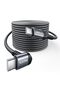 كابل USB C إلى USB C بقوة 100 واط، سلك شحن سريع بزاوية قائمة 3 أمتار، لون رمادي