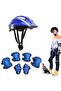 Children Protective Gear Set Including Bike Helmet Knee Pads Elbow Pads Wrist Guards