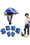 Kids Cycling Safety Helmet Set with Knee Pads Elbow Pads and Wrist Guards