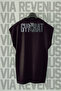 Gym Rat Back Printed Zero Sleeve 100% Cotton Sports Tshirt