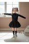 Girl's Stoned Blouse and Balloon Skirt Two-Piece Set - 3