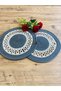 Presentation Plate Mat Jute Placemat American Service Set of 2