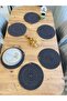 Wicker Jute Presentation Plate Mat Supla American Service Set 6 Pieces - 3
