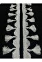 White Tasseled Fringed Edge Curtain Ribbon - 6