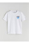 Zero Roba Collar Bow Printed Girl's T-Shirt from Uzg Store for Style Enthusiasts