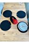 Jute Straw Presentation Plate Mat, American Serving Tray and Basket, 5 Pieces - 4