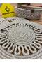 Presentation Plate Mat Jute Placemat American Serving and Basket Set 3 Pieces - 4
