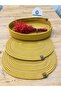 Jute Straw Presentation Plate Mat, American Style Oval Serving Tray and Basket, Set of 3