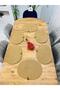 Presentation Plate Mat Jute American Service Oval Plate Set of 6 - 2