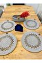 Wicker Jute Presentation Plate Mat Supla American Serving Tray and Basket 5 Pieces - 4