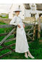 Rmz Gi̇yi̇m Farkiyla Zero Roba Collar Gathered Crepe Dress