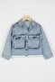 Dmb Girls' Pearl-Embellished Denim Jacket 26Ydmb-9955 - 2