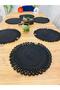 Wicker Jute Presentation Plate Mat Supla American Service Set 6 Pieces - 3