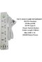 YU WELL Power Extension 4-Way 3-Pin Sockets, 2 PD Type-C & 2 Micro USB Ports, 2500W 2 Meter White - 2