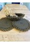 Presentation Plate Mat Jute Placemat American Serving and Basket Set 3 Pieces - 2
