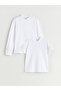 Timeless Clothing & Timeless Choices Devrik Roba Collar Plain Girls' T-Shirt 2-Pack - 3