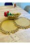 Presentation Plate Mat Jute Placemat American Serving and Basket Set 3 Pieces