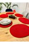 Presentation Plate Mat Jute American Service Oval Plate Set of 6 - 4
