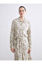 Esvab • Modern & Distinctive Belted Embroidered Shirt Dress - 2