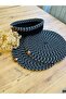 Presentation Plate Mat Jute Placemat American Serving and Basket Set 3 Pieces - 2