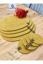 Presentation Plate Mat Jute American Service Oval Plate and Cup Holder Set of 8 - 4