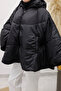 Hooded Inflatable Poncho Tsd260126 Black - 3