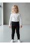 Girl's Cotton Ribbed Thin Leggings - 2