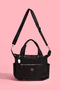 Women's Satin Leather Zippered Shoulder Bag - 3
