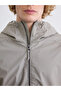 Xside Khaki Standard Mold Hooded Men's Raincoat - 4