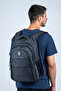 Multi-Compartment Ergonomic Backpack – Water Repellent Unisex School, Casual and Travel Bag Black - 2