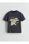 Quality Pieces from Çelebi Store Oval Collar Printed Boys' T-Shirt 2-Pack - 2