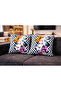 3D Digital Printing Premium Fabric Throw Pillow Cover 43X43 cm Set of 2 – Decorative Pillow - 4