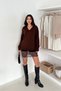 Oversize Lace Detailed V-Neck Knitwear Sweater Aw25Kz0132 - 3