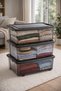 90 Lt Wheeled Anthracite Lockable Storage Box 3 Pieces Storage - 2
