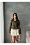 New Season Faux Suede Jacket with Pockets - 4