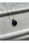 Labradorite Stone Steel Necklace Handmade