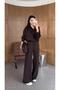Modal Garnili Brown Tracksuit Set