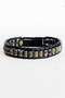 Handmade Natural Stone Men's Bracelet, Cylinder Beaded Indian Agate Hematite Valentine's Day Gift - 5